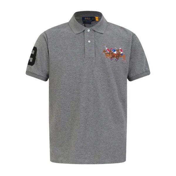 Ralph Lauren Polo Shirt Black Embroidered Polo - 23