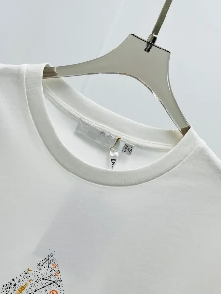 Dior Star Print Graphic T-Shirt White - 10