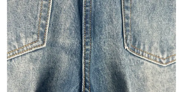 Design Wide-Leg Patchwork Denim Jeans Blue - 31