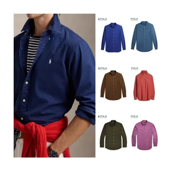 Polo Ralph Lauren Classic Fit Oxford Shirt Navy - 1