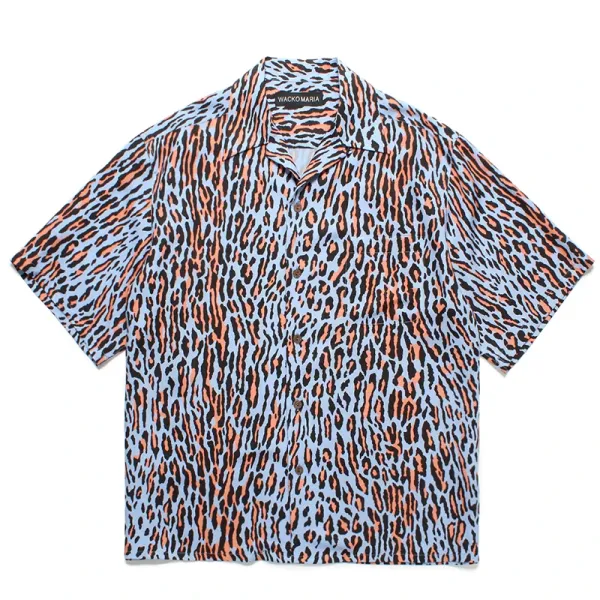 Design Wacko Maria Lucha Libre Fight Club Hawaiian Shirt Blue Shirt - 10