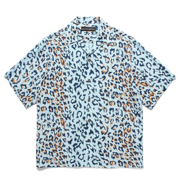 Design Wacko Maria Lucha Libre Fight Club Hawaiian Shirt Blue Shirt - 12