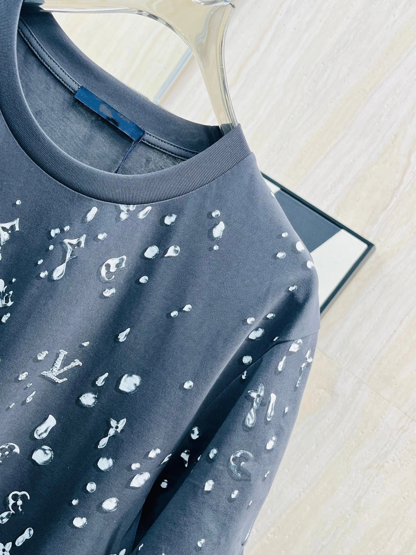 Louis Vuitton Monogram Splash Print T-Shirt Navy - 9