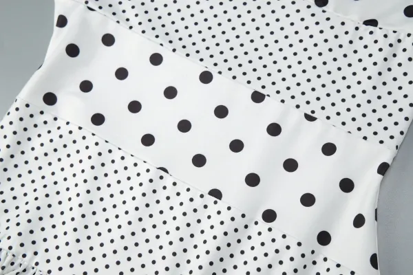 Design Polka Dot Wrap Maxi Dress Beige - 32