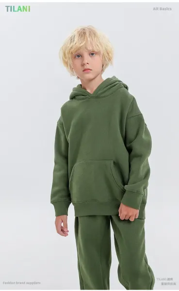 Design Oversized Hoodie and Sweatpants Set Sage Green Casual Set - 31