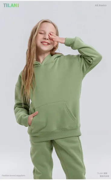 Design Oversized Hoodie and Sweatpants Set Sage Green Casual Set - 36
