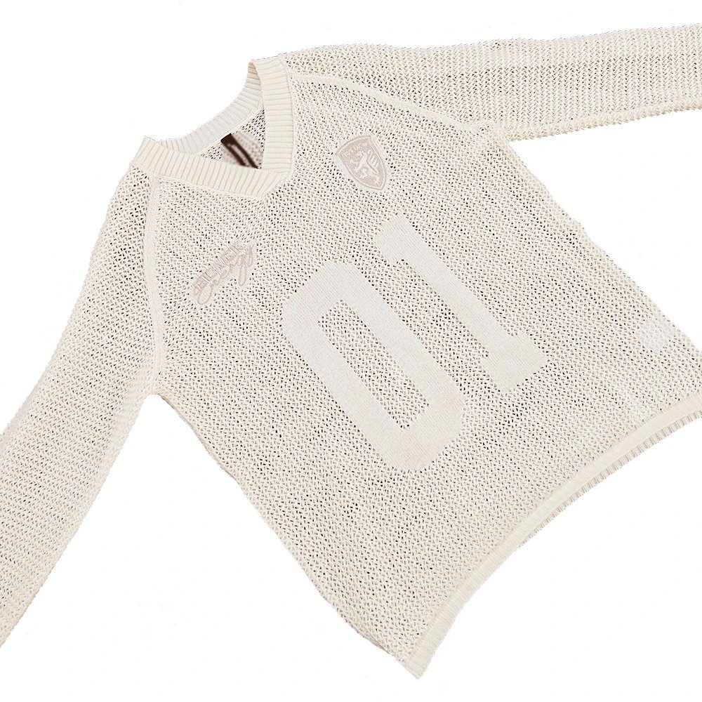 Design BLACK Energy 01 V-Neck Knit Sweater Cream Sweater - 7