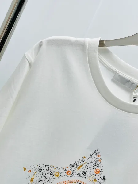 Dior Star Print Graphic T-Shirt White - 12
