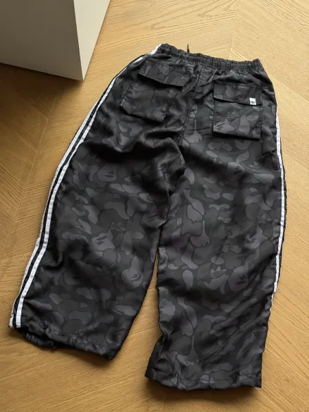 A Bathing Ape Camo Track Pants Black Sweatpants - 3