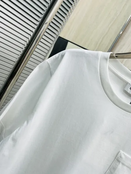 Celine Pocket Logo White T-Shirt - 7