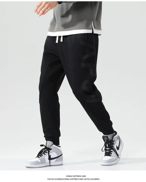 Design Graphic Sweatpants Gray - 12