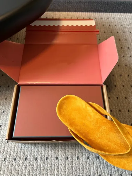Jacquemus Les Tongs Jaune Suede Flip-Flops Slippers - 30