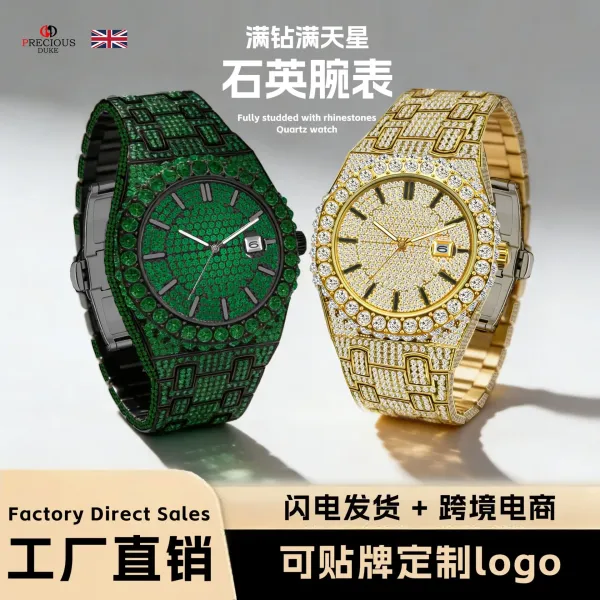 Design Precious Duke All-Black Pave Crystal Watch Watches - 5