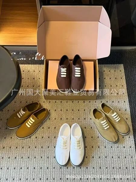 Aimé Leon Dore Canvas Sneakers Beige Canvas Shoes - 4