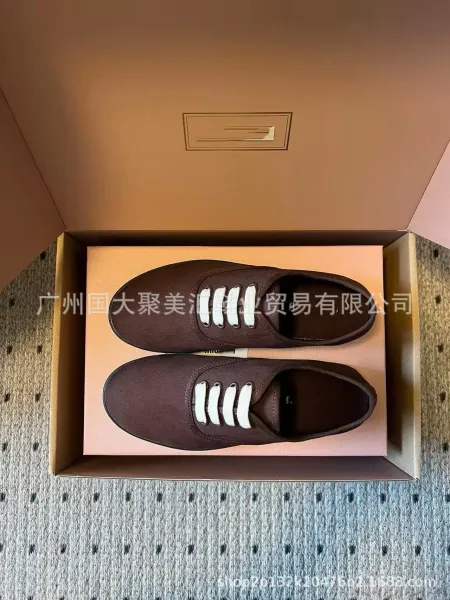 Aimé Leon Dore Canvas Sneakers Beige Canvas Shoes - 9