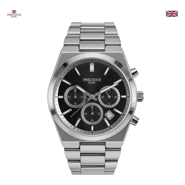 Design Precious Duke Chronograph Silver Stainless Steel Watch Watches - 17