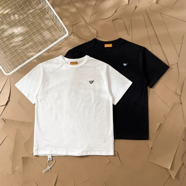 Human Made Heart Logo T-Shirt White and Black - 16