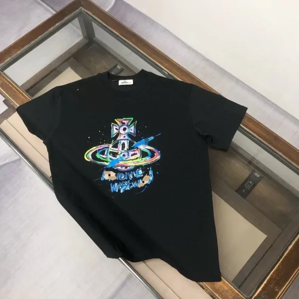 Vivienne Westwood Orb Logo Multicolor Spray Paint T-Shirt - 4
