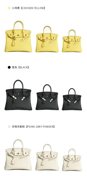 Hermès Birkin Bag Gris Perle Togo Leather Handbag - 35