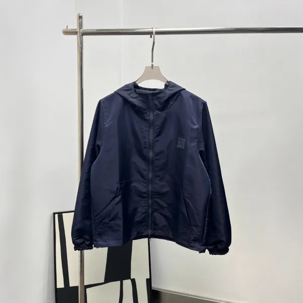 Design Windbreaker Jacket Black Outerwear - 7