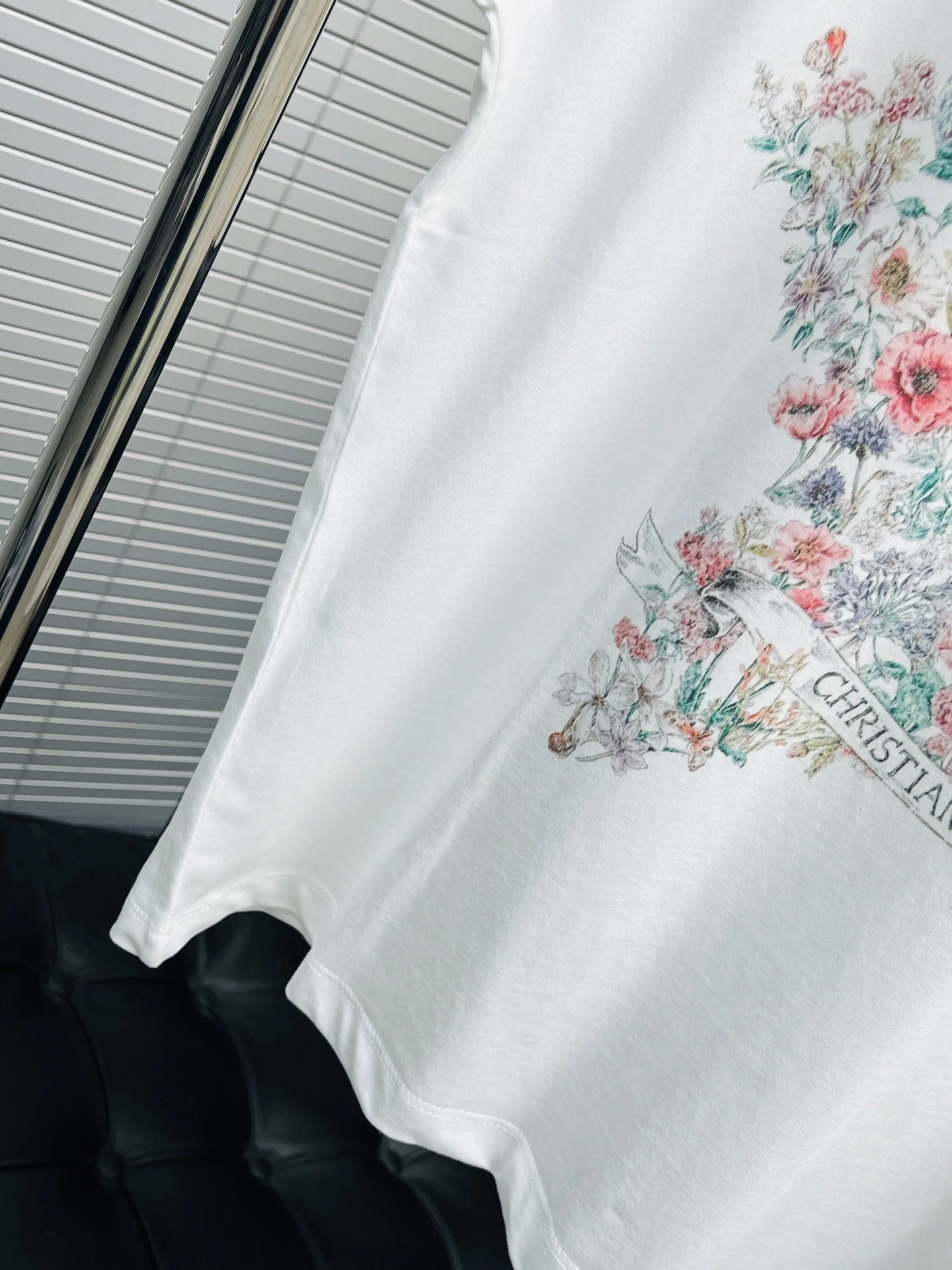 Dior Floral Star Print White T-Shirt - 11