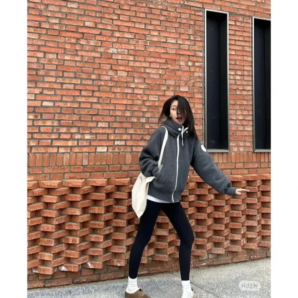 Design Fleece Zip-Up Hoodie Black - 14