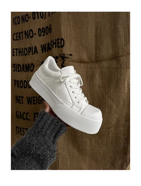 Design Chunky Platform Sneakers White - 9
