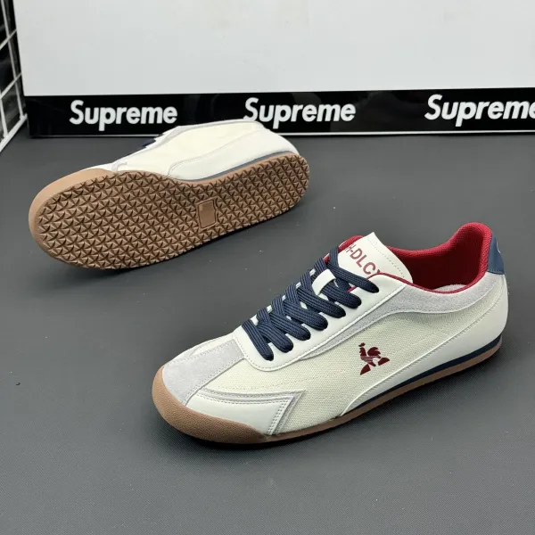Le Coq Sportif Tennis Classic White Navy Red Sneakers - 14