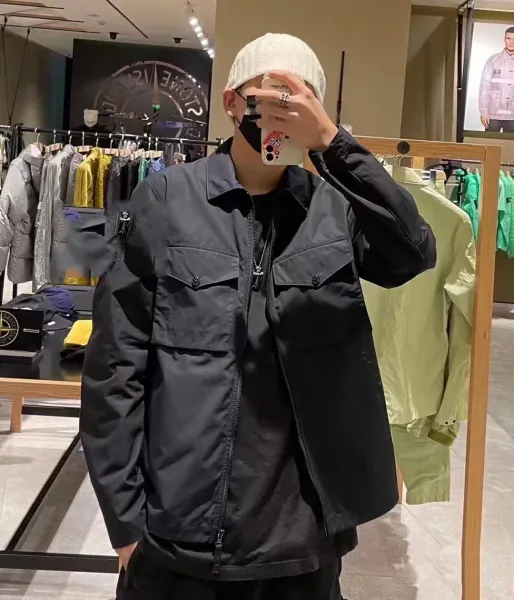 Stone Island Shadow Project G80 Shirt-Jacket Beige and Black Outerwear - 3