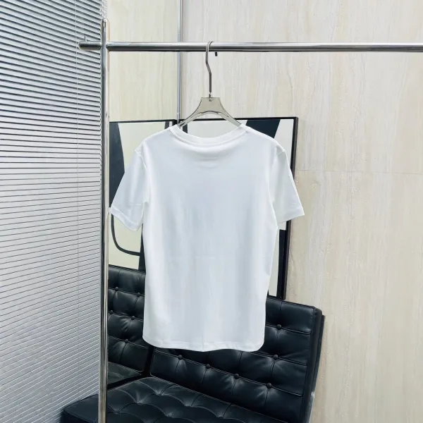 Chanel Lock Embroidery Pink T-Shirt - 4