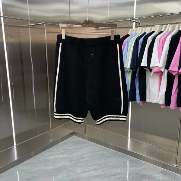 Design ASA LANCA Knit Set Black with White Stripe Sweater and Shorts Sets - 10