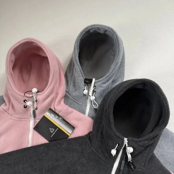 Design Fleece Zip-Up Hoodie Black - 27