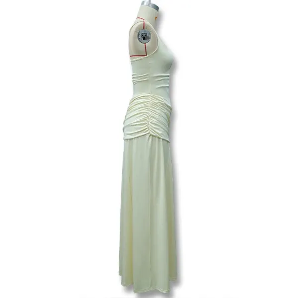 Design Ruched Strapless Gown Black Formal Dress - 38