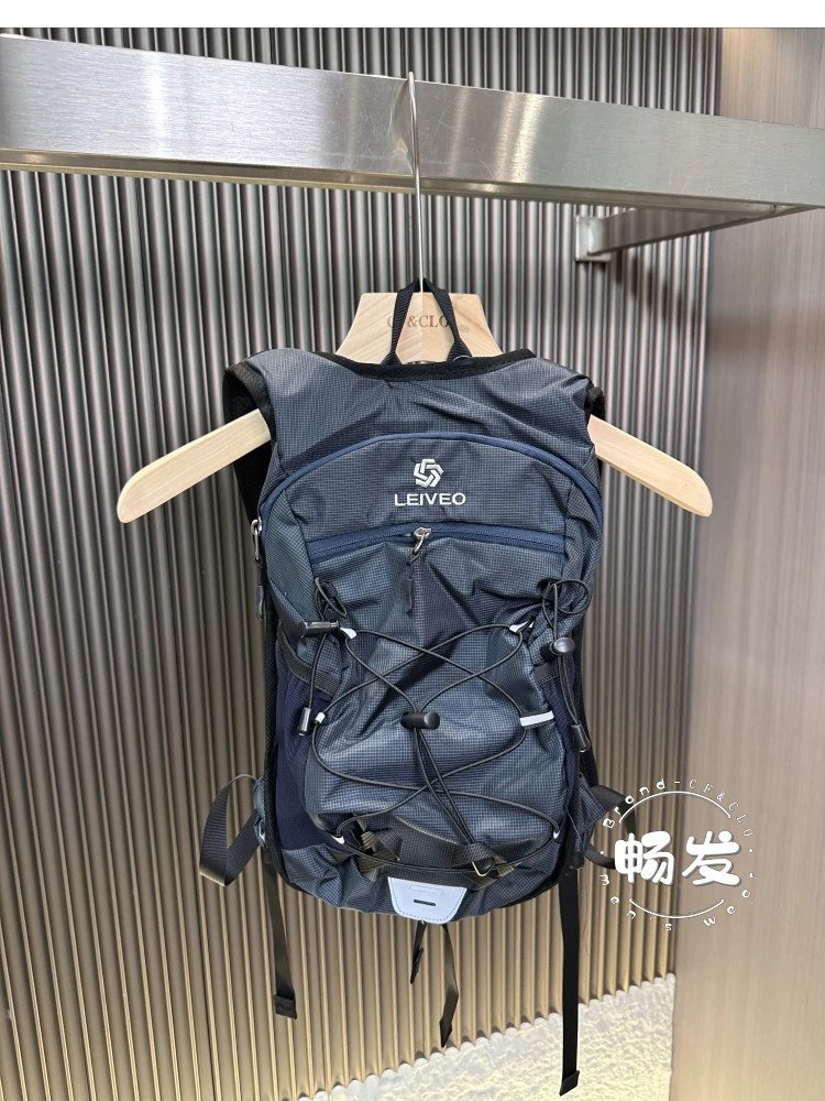 Design Leiveo Outdoor Mesh Backpack Navy Backpacks - 6