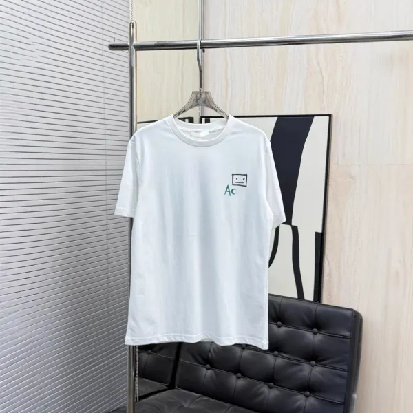 AC Milan x Unknown Artist Minimalist Graphic White T-Shirt - 1