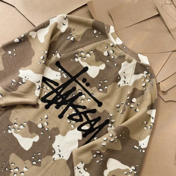 Stussy Camo Mesh Oversized Sweatshirt Multicolor Sweater - 21