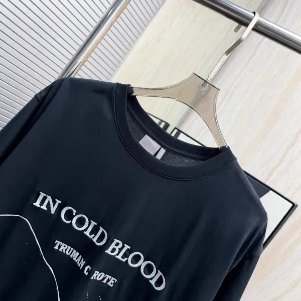 Dior In Cold Blood Graphic Print Black T-Shirt - 6