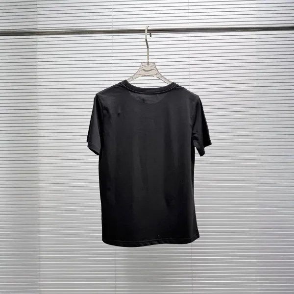 Design Grid Print Black T-Shirt - 5