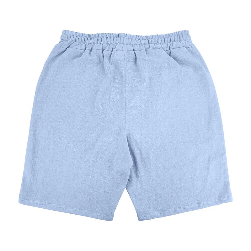 Design Drawstring Waist Shorts White - 16