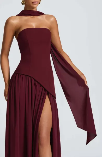 Design Olive Green Asymmetrical Halter Gown Dress.formal Dress - 39