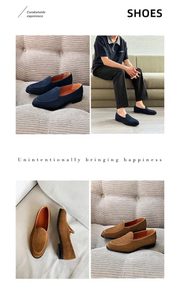 Design Suede Loafer Brown Casual Shoes - 15