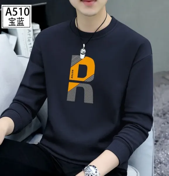 Design Graphic Print Gray Crewneck Sweatshirt Sweater - 16