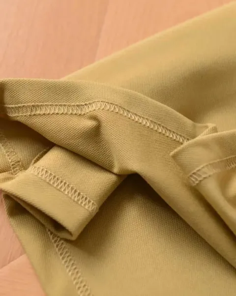 Design Classic Fit Polo Shirt in Olive Yellow Tops Polo - 5