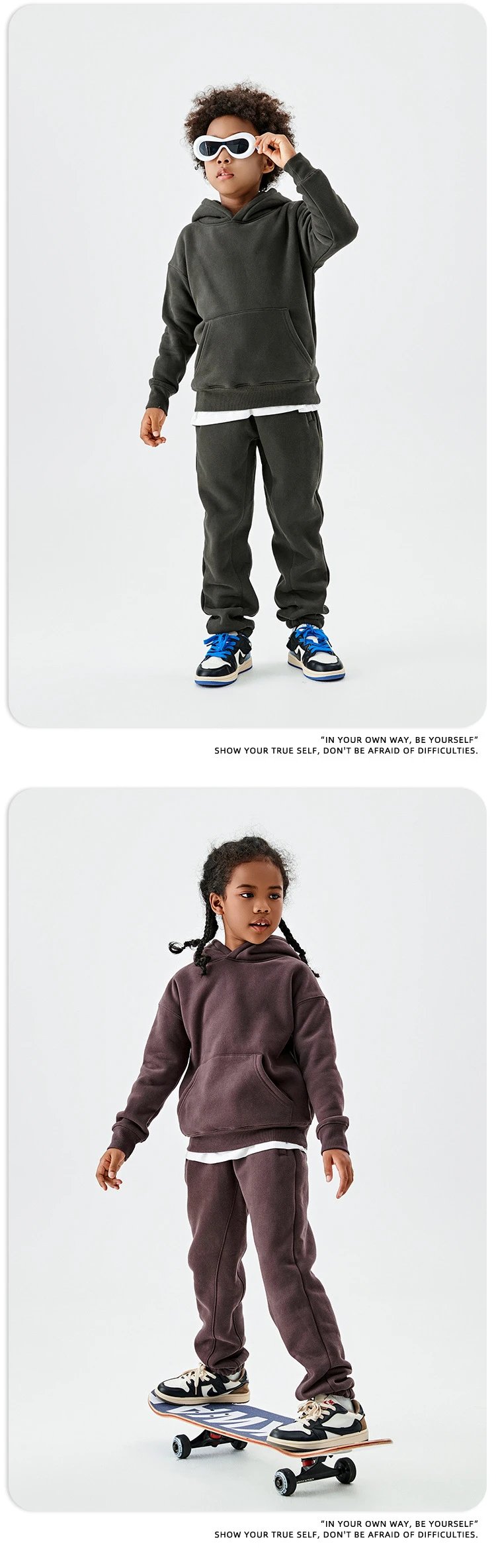 Essentials Oversized Hoodie and Sweatpants Set Yellow Kids - 16