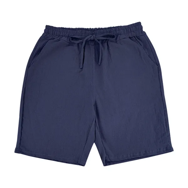 Design Drawstring Waist Shorts White - 47