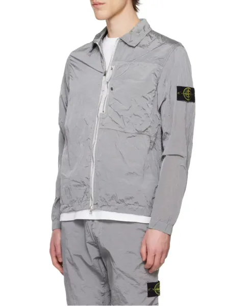 Stone Island Shadow Project Reflective Jacket Black and Silver Outerwear - 4