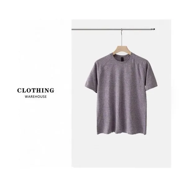 Design Textured Performance T-Shirt Gray - 29