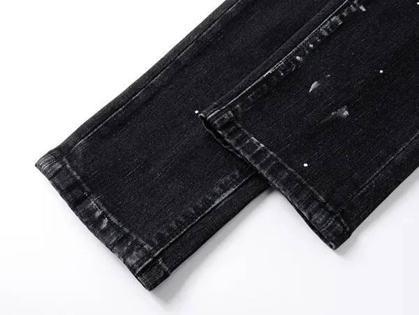 Design RTA Distressed Black Denim Jeans - 5