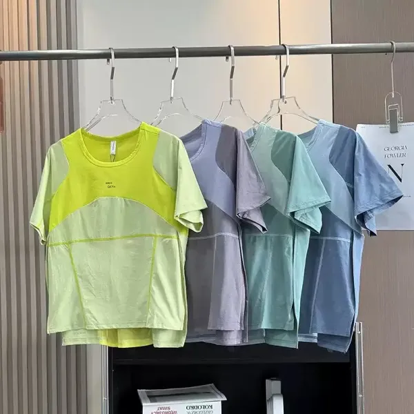 Design Mango Home Color-Block Mint Green T-Shirt T-Shirts - 2
