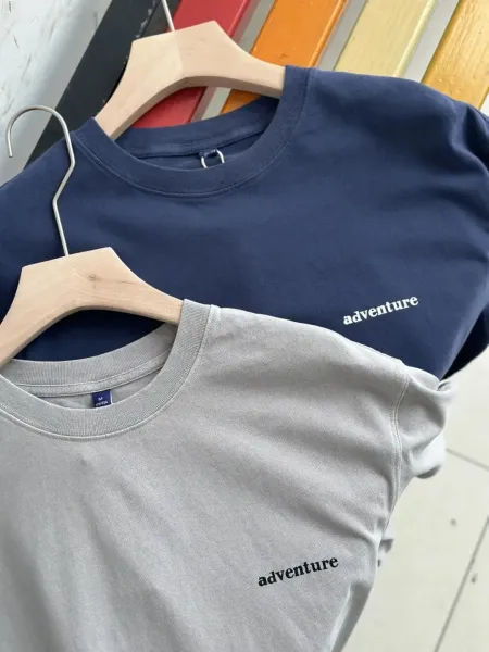 Design Solid Navy Blue T-Shirt - 14